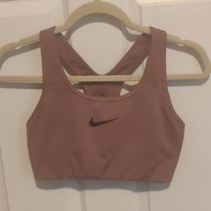 Mauve Nike sports bra